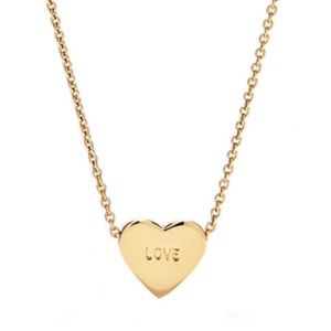 Kate Spade Gold Dear Valentine Heart Love Necklace